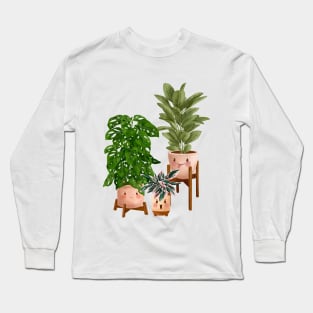 Funny Plant Friends Long Sleeve T-Shirt